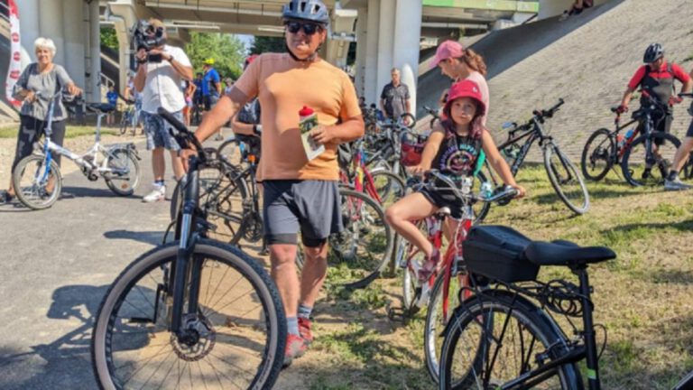 40-kilometrowa ścieżka rowerowa połączyła Biskupiec ze Szczytnem