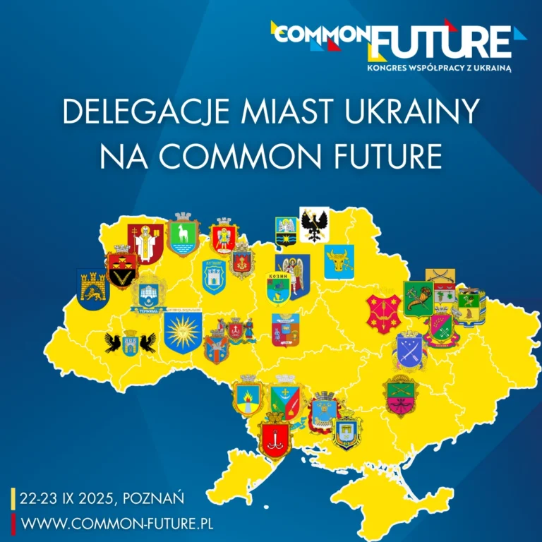 30 miast Ukrainy na Kongresie Współpracy z Ukrainą COMMON FUTURE, 22-23.09.2025